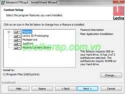 Hướng dẫn cài đặt Lectra Modaris V7 - Thiết kế rập Toán Trần
