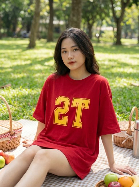 Thiết kế rập áo thun phom rộng cho khách hàng trẻ